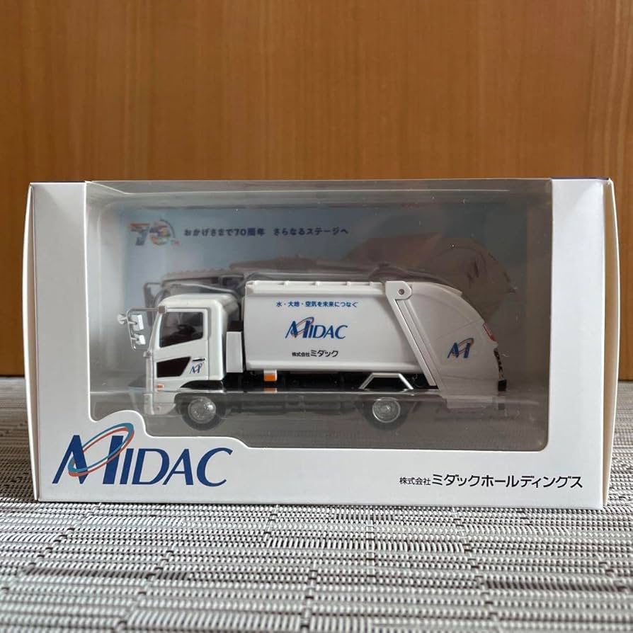 ミダック　ミニカー　70周年 複数台あり ミダック 70周年 ゴミ収集車 ミニカー - メルカリ